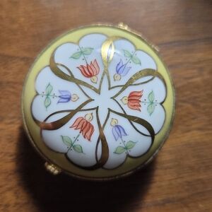 Vintage Tiffany & Co. Floral Trinket Box